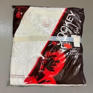New Sealed Vintage 80s 4 Jockey Blank White T-Shirts Bundle (3pk +1pk) Size S